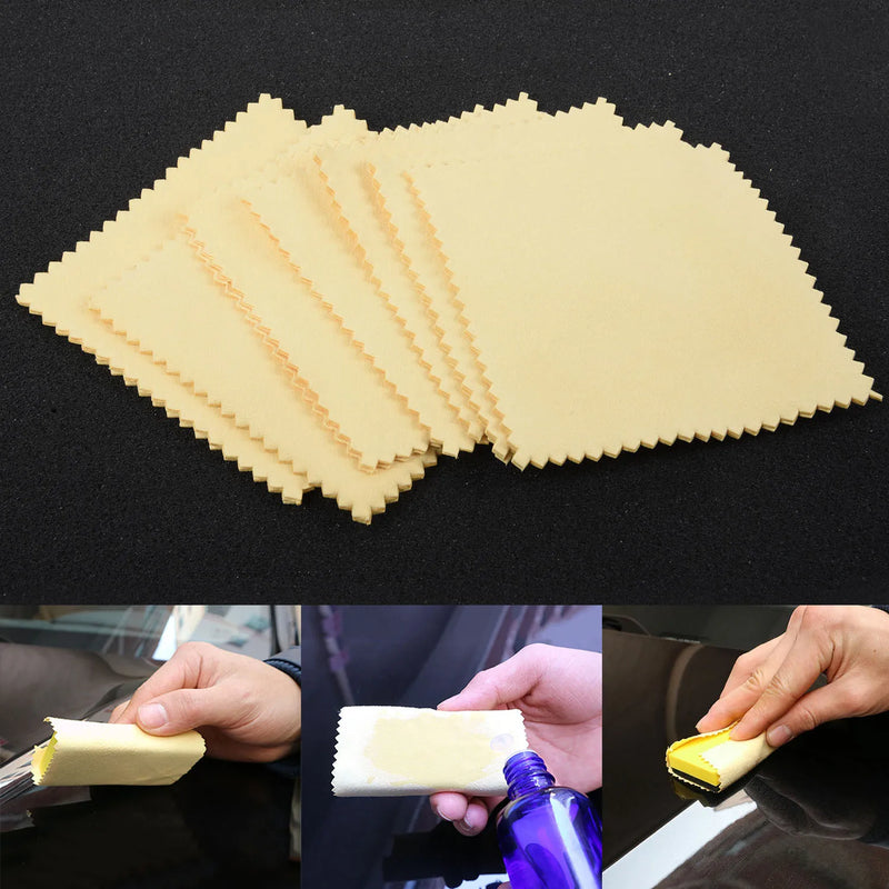 20pcs Square Nano Ceramic Car Cleaning Cloths Auto Absorbent Microfiber Wiping Rags Wash Towels Automobiles Cleaning Drying