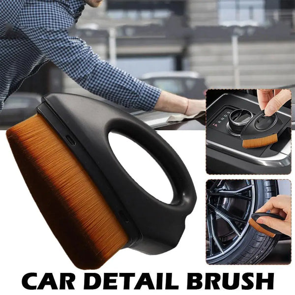 Mini Car Tire Detailing Brush Synthetic Fiber Auto Tool Wash Car Tire Shine Portable Cleaning Interior Tire Cleaner Applica L5I5