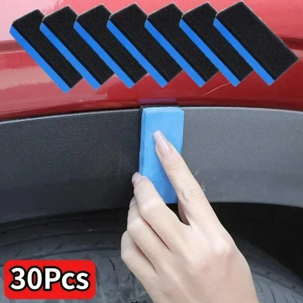 30-1pcs Car Sponge Brushes Ceramic Coating Polishing Wax Nano Applicator Pads Auto Body Glass Sponges Brush Maintenance Tools